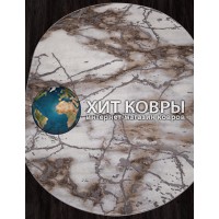 Российский ковер Graff 3270 Серый-бежевый овал